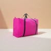Pink luggage bag, travel storage bag, large-capacity, lightweight, waterproof trolley case, matching Specification image